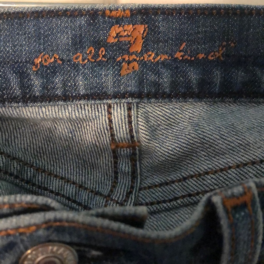 7 For All Mankind blue bootcut jeans - Picture 6 of 6